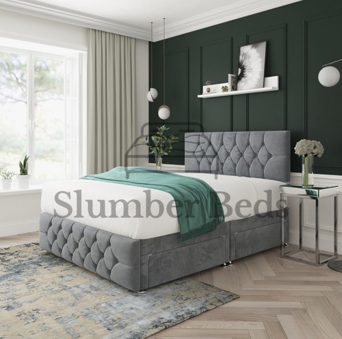 Plush divan bed set - bed,