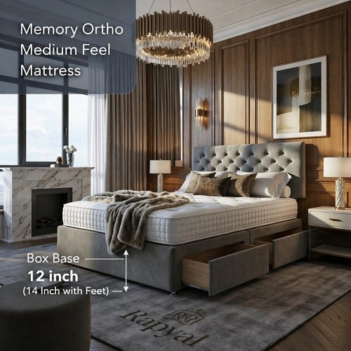 Luxury memory divan bed - luxury,