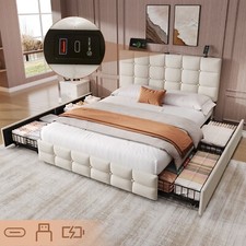 Double Bed Frame with 4