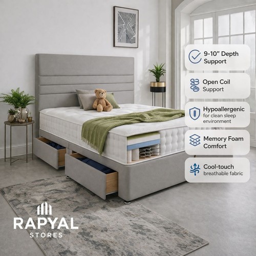 Luxury divan bed set - divan, with