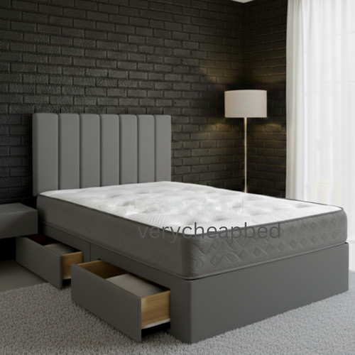 Divan bed with mattress - bed,
