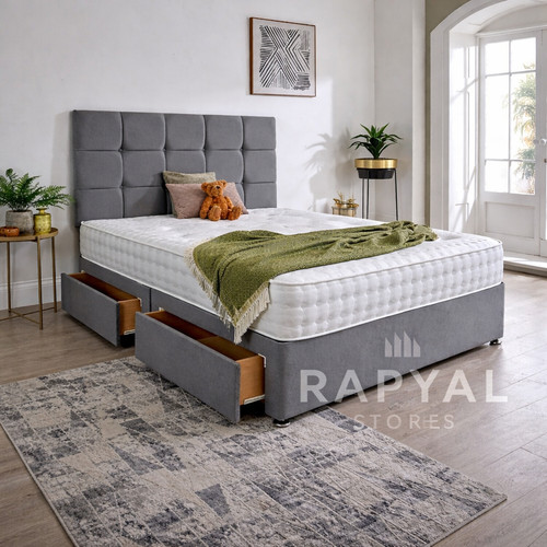 Plush divan bed - divan,