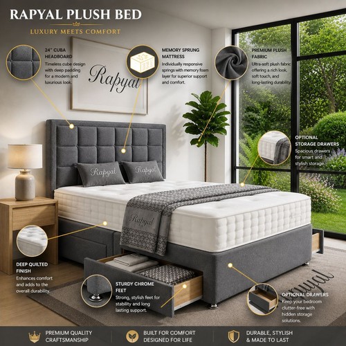 Plush divan bed set - plush,
