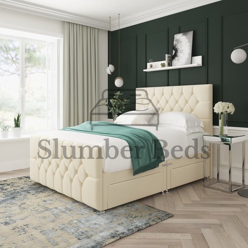 Plush divan bed set - bed,