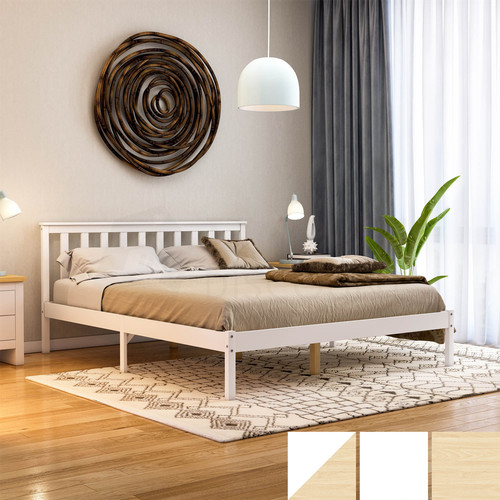 Wooden bed frame solid - frame,