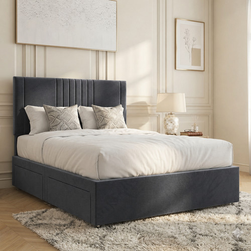 Plush divan base - divan, with