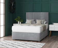 GREY DIVAN BED SET WITH MEMORY