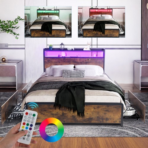 Double size bed frame metal - size,