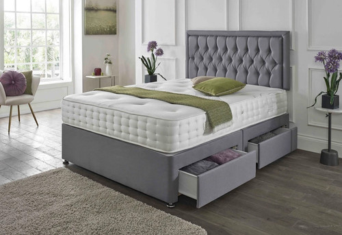 Plush divan bed - divan,