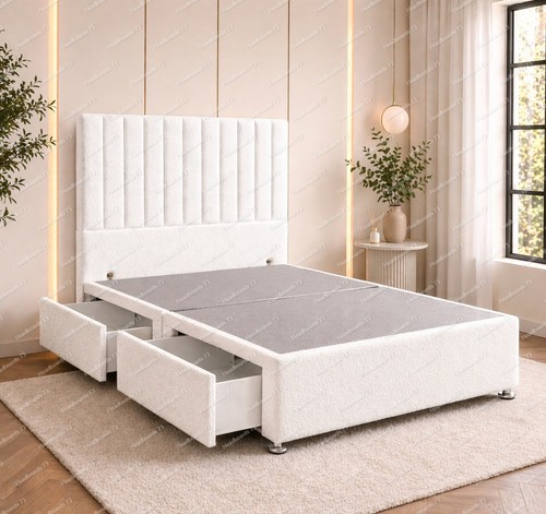 Plush divan bed - plush, with