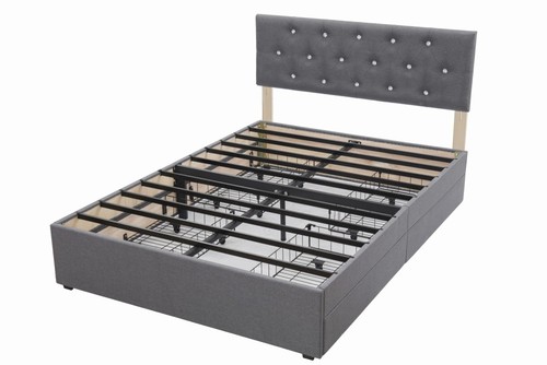 4ft6 double bed frame - bed,