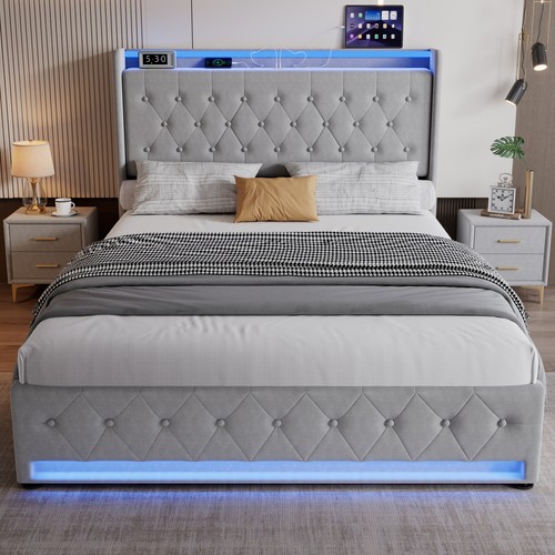 4ft6 double bed frame - 4ft6,