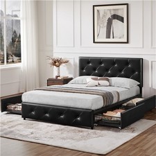  Double Upholstered Bed with